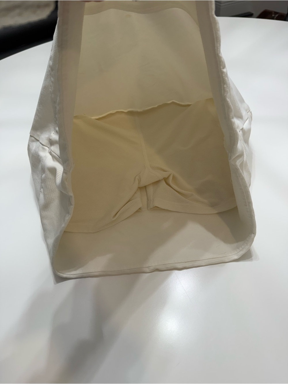 Athleta Cream High-Rise Mini Skort with Side Accent Buttons size xs - Picture 8 of 9